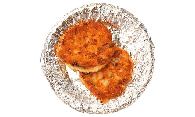 Panqueca de carne de porco e feijão mungo 1