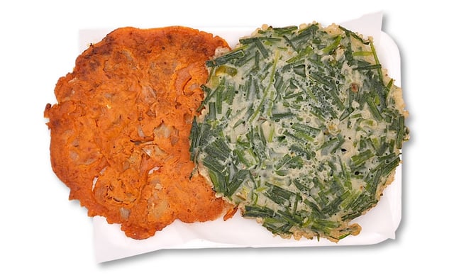 Kimchi Pancake + Chive Pancake 1