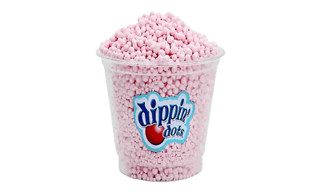 Glace perlée à la fraise 1