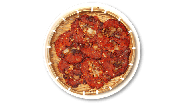 Paniertes Kimchi mit Schweinebauch 1