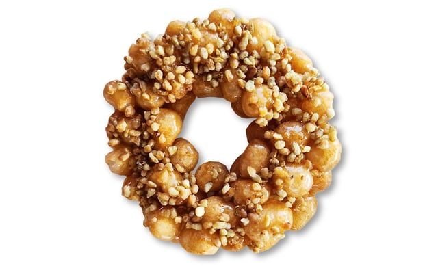Donut-shaped Sweet Rice Puffs Snack with Buckwheat 1