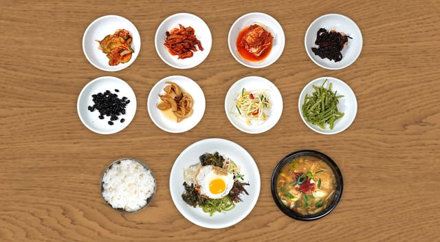 Seasoned Wild Vegetable Bibimbap 1
