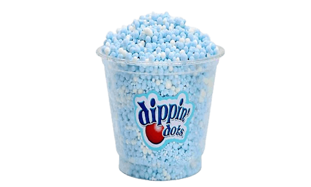 Crème glacée aux perles bleues 1