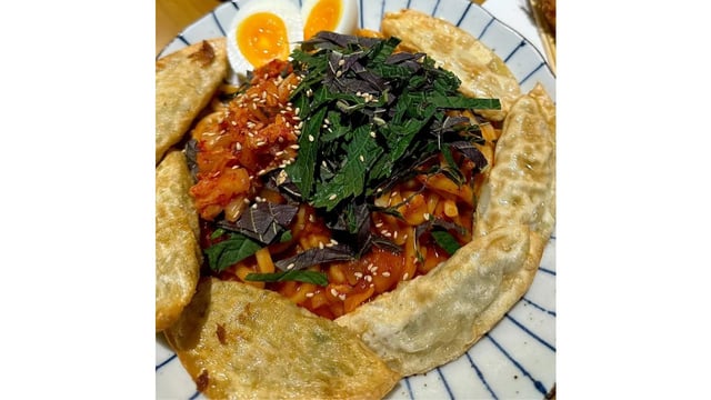 Spicy Noodles with Dumpling 1