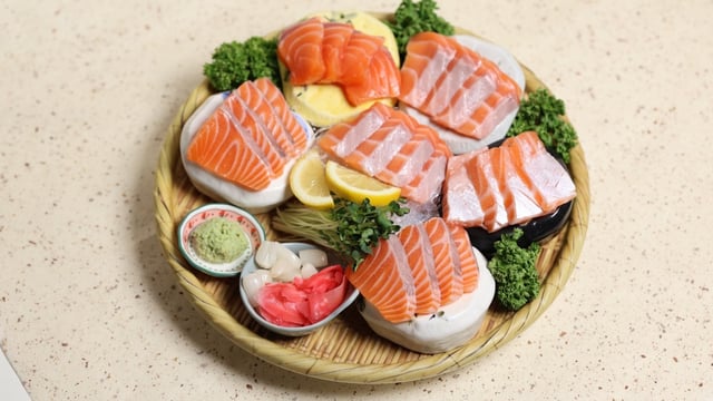 Sliced Raw Salmon 1
