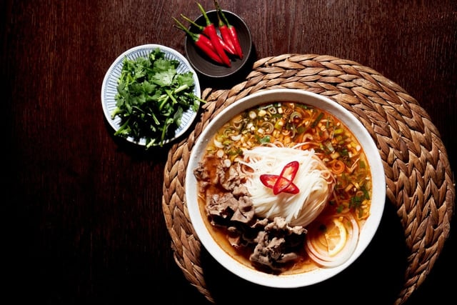 Spicy Beef Rice Noodle Soup 1