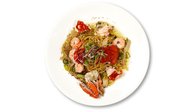 Pasta con langosta y aceite de oliva 1