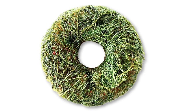 Donut-shaped Sweet Rice Puffs Snack with Dried Seaweed 1
