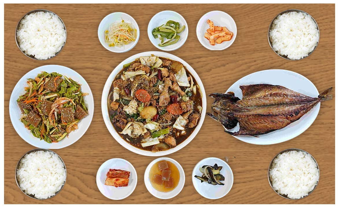 Andong-style Braised Chicken Set Menu 1