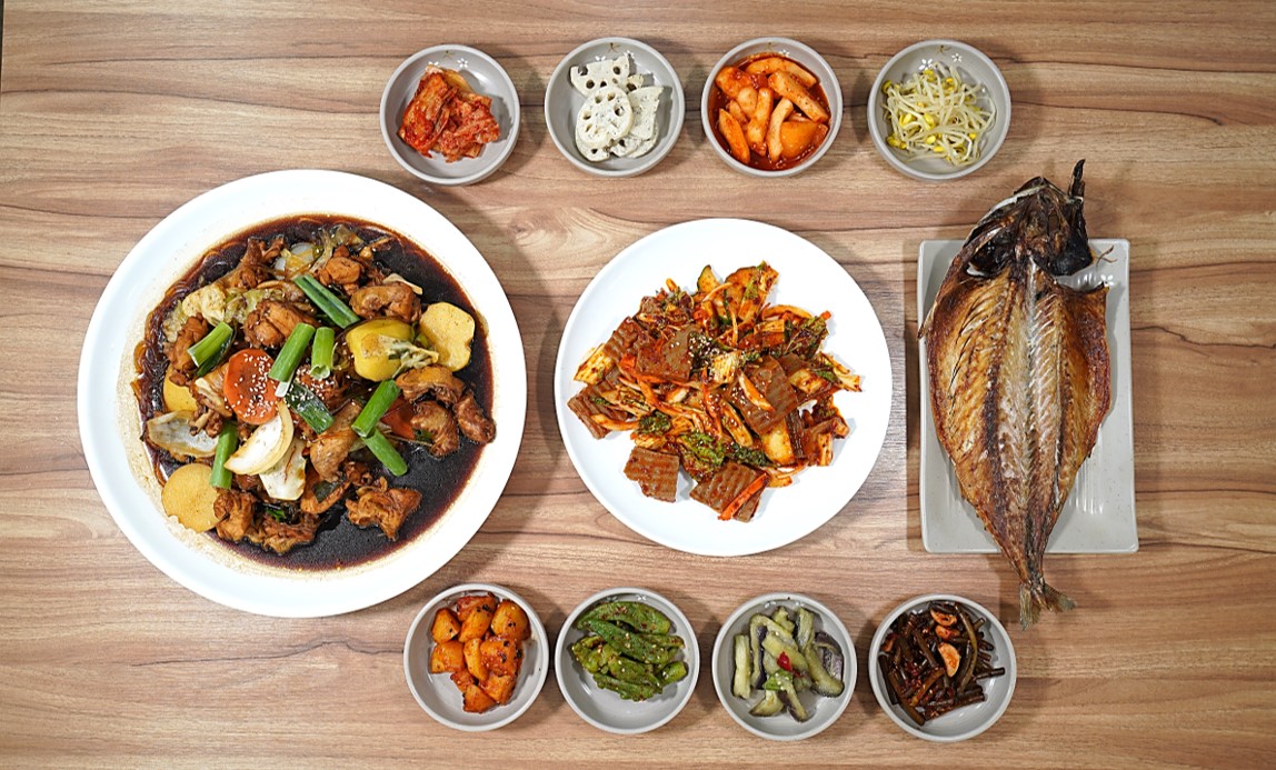 Andong-style Braised Chicken Set Menu 1