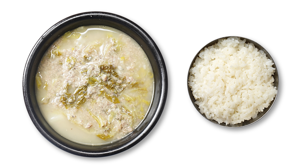 L'agnello macinato in zuppa calda di pasta di soia 1