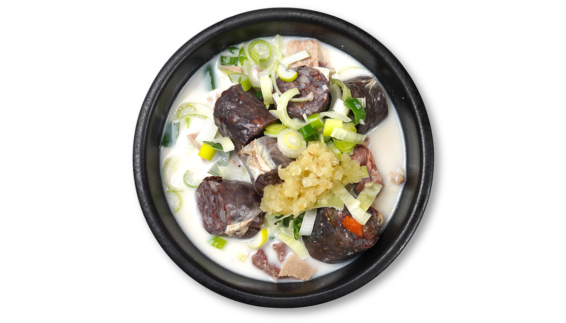 1. Stuffed Korean Sausage + pork Soup with Rice 1