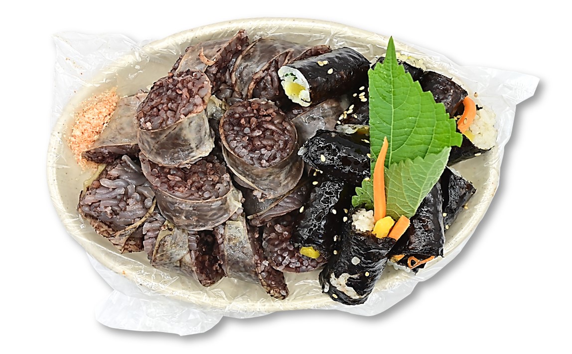 Seaweed Roll Bites + Stuffed Korean Sausage 1